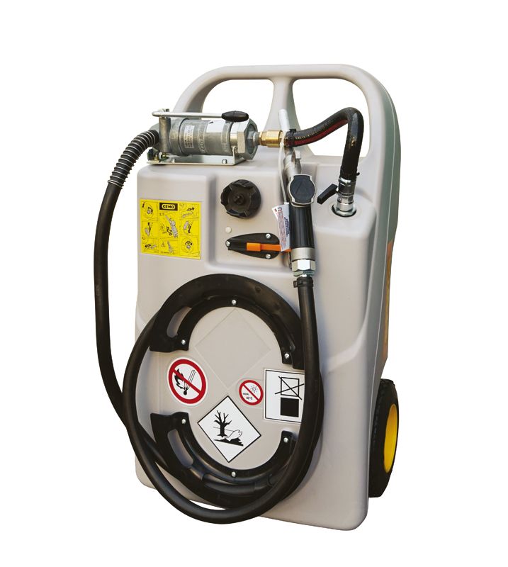 Caddy ravitailleur de Gasoil - Volume 60 L ou 100 L - Réservoir mobile ADR avec pompe manuelle ou électrique_1