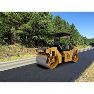 Cb10 tambour plein - rouleau tandem vibrant - caterpillar - compacteur de 10t._1