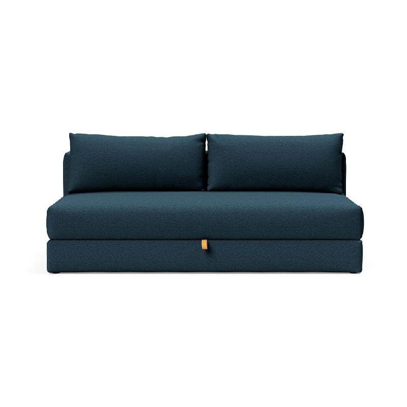 Innovation Living - Canapé convertible Osvald Argus Navy Blue 150x200 cm avec ouverture assistée et espace de rangement_1