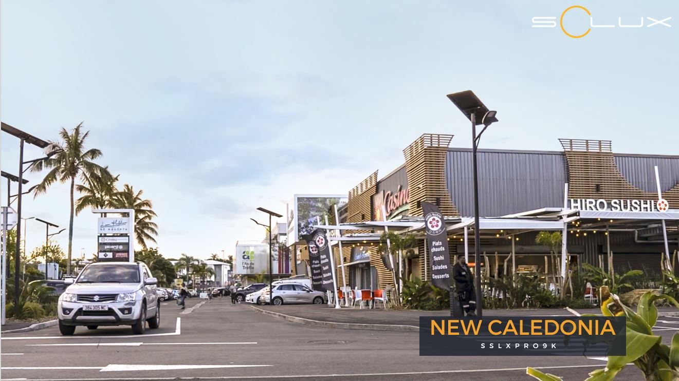 Lampadaire solaire avec détecteur de présence pour les applications routières et de zones - 60 W/11'760 lumens - SSLXPRO 9K - SOLUX_1