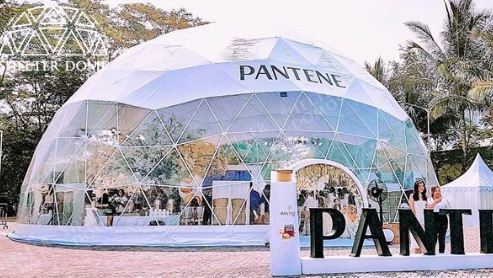 Tente dôme événementiel de 18m de diamètre avec fenêtre panoramique_1