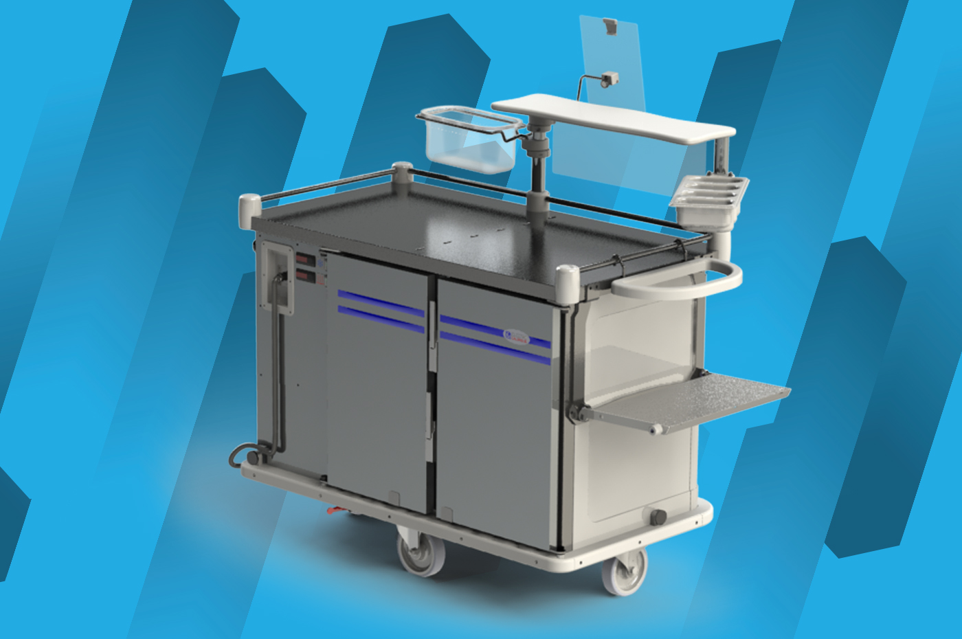 Distributeur de repas inox en multi-portions pour la liaison chaude avec  technologie de maintien en température par accumulation - restauself_1