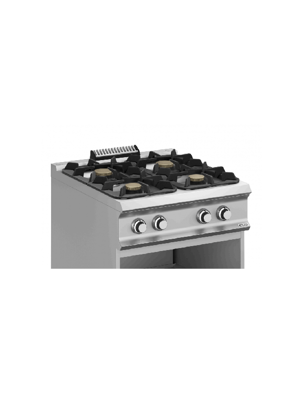 Fourneau 4 feux gaz - Flex Burner haute puissance 7 kW et 3x11 kW - Modèle IPX5 MBM_1