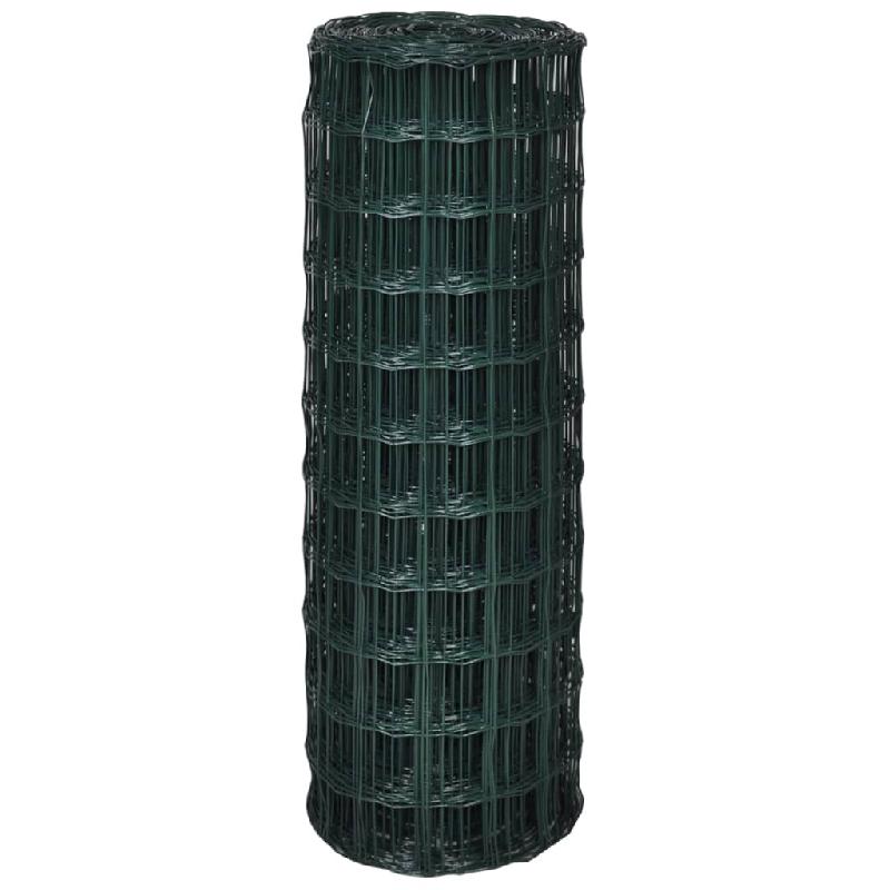 Vidaxl clôture euro acier 25 x 1,0 m vert 140591_1