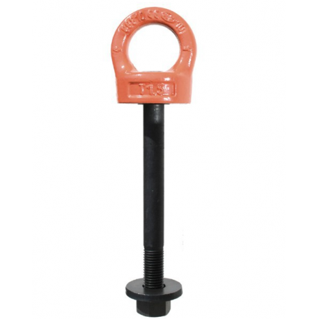 Anneau de levage orientable à vis long. Variable à émérillon GRADE 100 Référence 50-810A à 50-810G_1