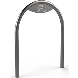 Appui-cycles en inox 304L brossé - ARC inox - Hauteur 1000 mm - Fixation par scellement direct_1