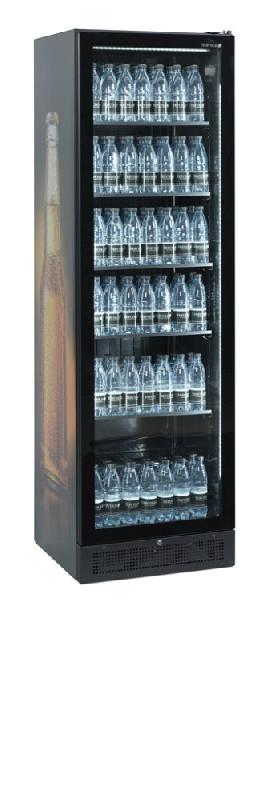 Vitrine réfrigérée noire scu1425 frameless TEFCOLD_1