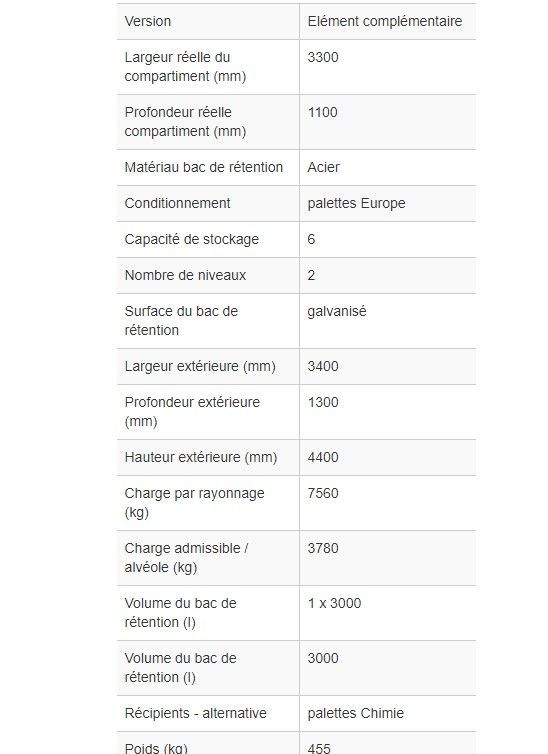 203294W - Rayonnage pour palettes PR 33.25 - Capacité de 8 palettes EURO - Élargissable avec éléments complémentaires_1