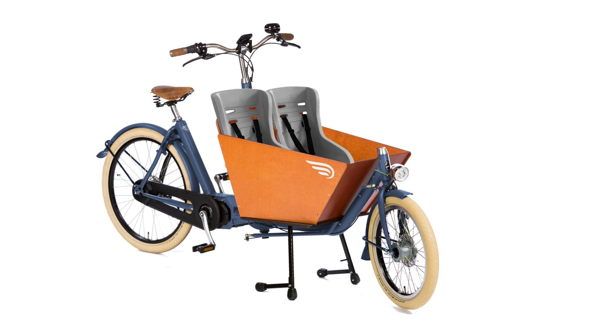 Biporteur électrique court Bakfiets Confort - Shimano E-Bike Systems - Transport enfants et marchandises_1