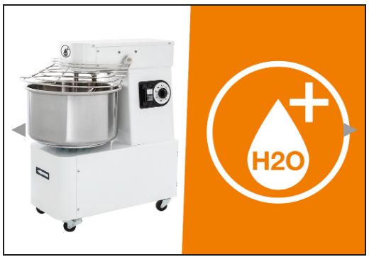 IBT H2O 15 - Pétrin professionnel Prismafood - 12 kg - Vitesse augmentée et cuve fixe_1