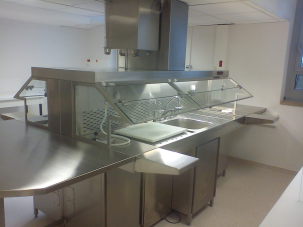 Table de macroscopie en acier inoxydable avec ventilation frontale et options de sécurité - TECHPATH_1