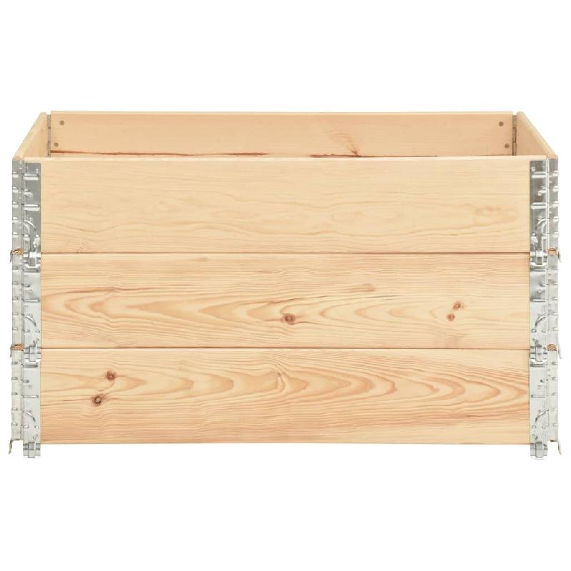 Vidaxl colliers de palette 3 pcs 50x100 cm bois de pin solide 310053_1