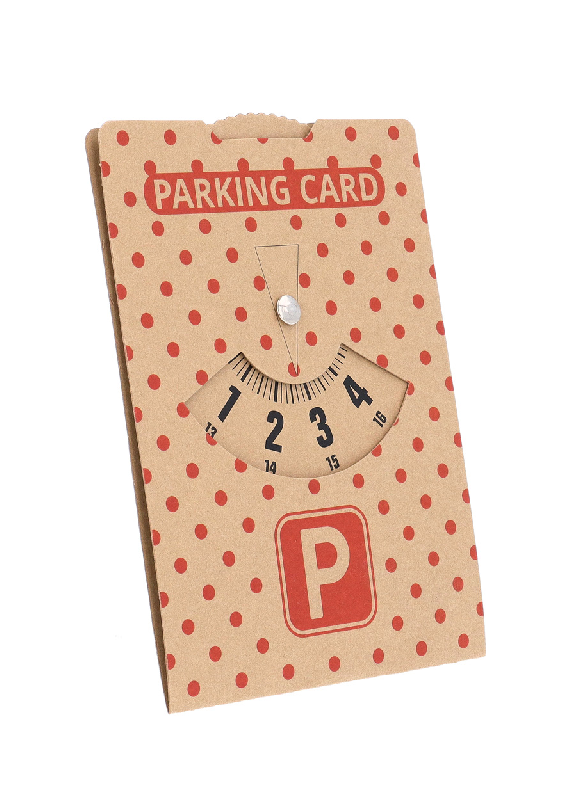 Disque de stationnement en papier kraft - impression incluse - minimum 100 pièces_1