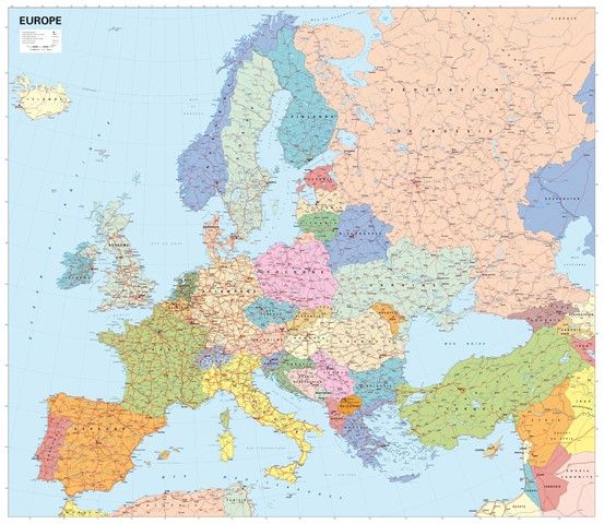 Carte europe politique michelin_0