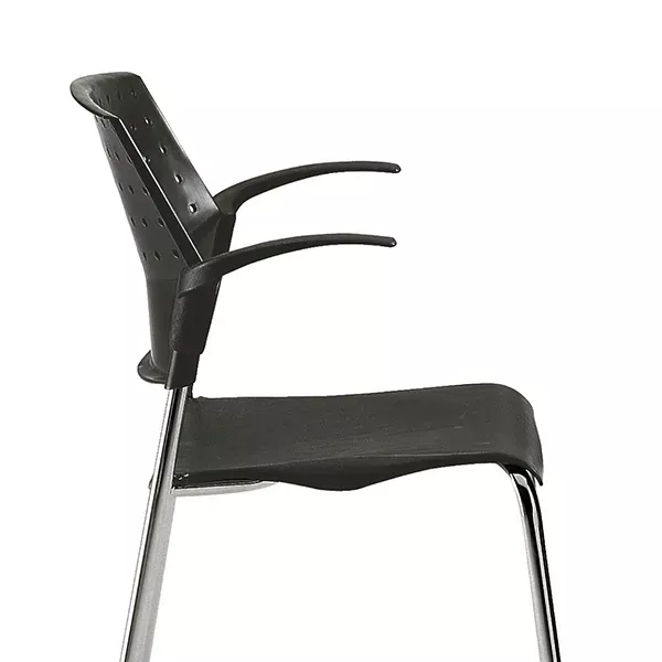 Chaise visiteur empilable So Imola - P35, Paire d'accoudoirs fixes BR64, Sans_1