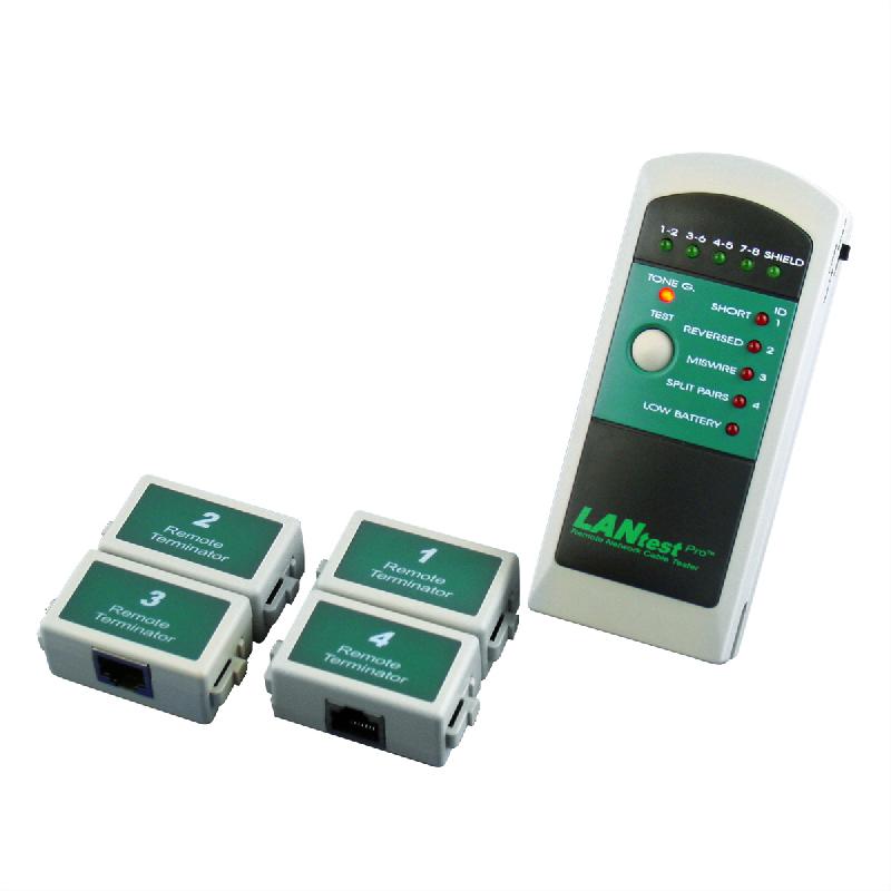 HOBBES LANtest Pro Kit Testeur réseau / câbles avec 4 unités Remote_1