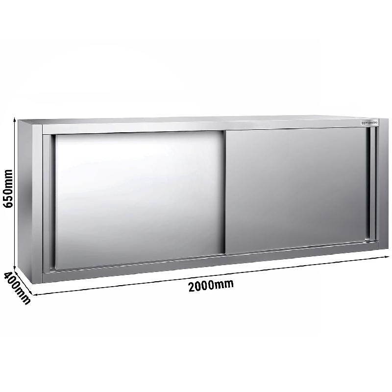 Placard mural inox avec portes Hauteur 650 mm -_1