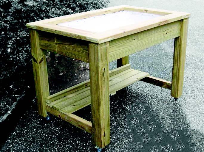 Table potagère bois sur roulettes_1