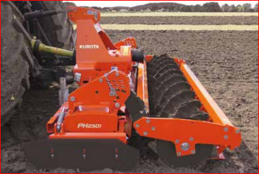 Fraises et herses rotatives Kubota PH1000-PH2001-PH3000-PH1000F-2000F - Gamme fixe et repliable pour tracteurs jusqu'à 190 CV_1