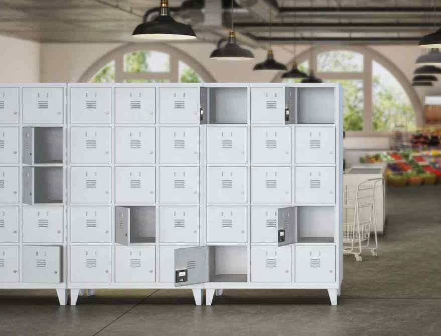 Vestiaire multicases TASK métallique - 1 à 4 colonnes - 3, 4 ou 5 casiers par colonne_1