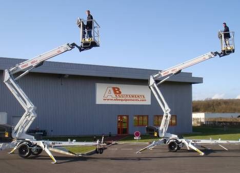 Nacelle tractable Dinolift, hauteur de levage 26 m, capacité de charge 215 kg_1