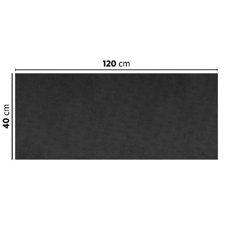 Tête-à-tête pliée en V intissé noir 40x120cm - par 400_1