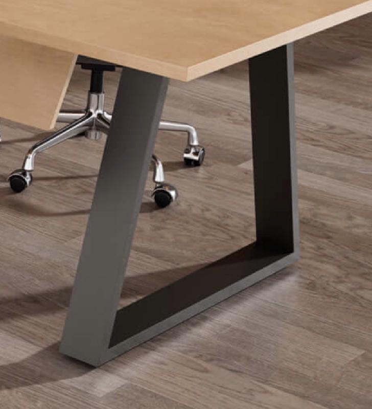 Table de réunion haute Pyramid - 180, Anthracite, Hêtre_1