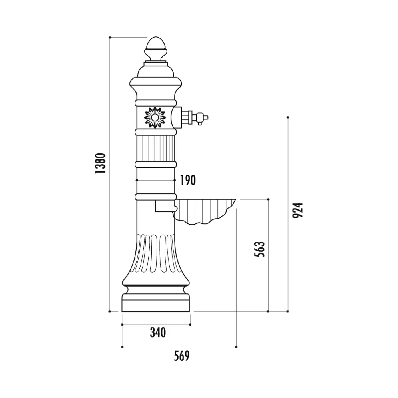Fontaine Castellana en fonte_1