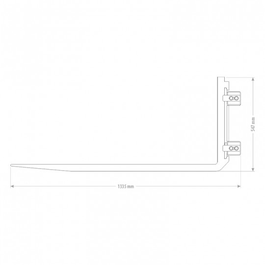 Fourche à palette capacité 2 tonnes