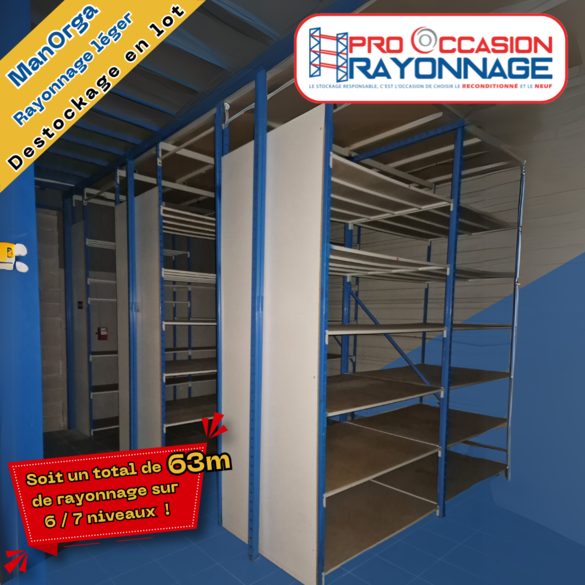 Rayonnage léger - 63 m -  ManOrga Flip_1