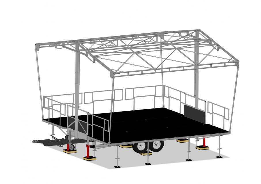 Scène mobile compacte, simple et économique - MOV'IN 36 - 36 m² pour petits festivals et événements_1