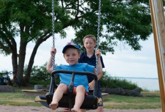 Siège de balançoire Kiddy - chaîne gainée plastique 6 mm - réf 8049960 - Hags_1