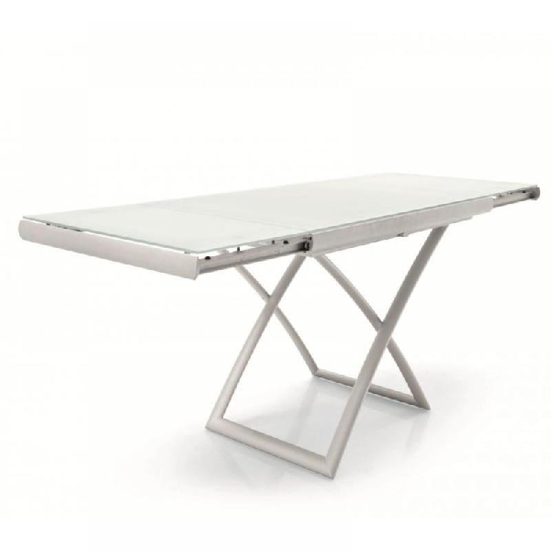 TABLE RELEVABLE EXTENSIBLE DAKOTA EN VERRE TREMPÉ BLANC_1