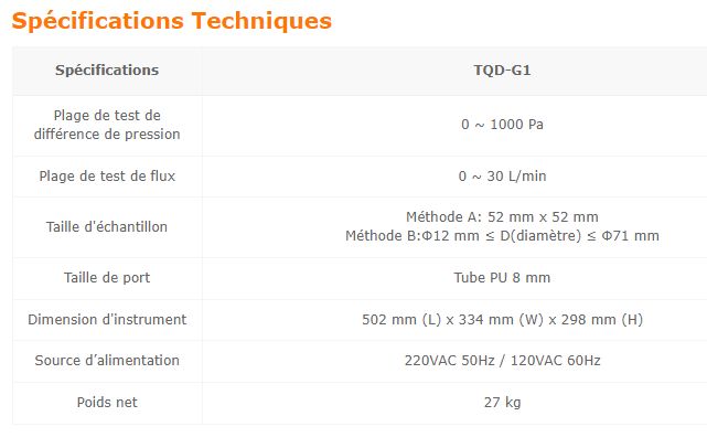 Testeur de perméabilité à l'air TQD-G1 - Labthink Instruments - Plage de test : 0 à 30 L/min - Pour matériaux de décoration automobile et textiles_1