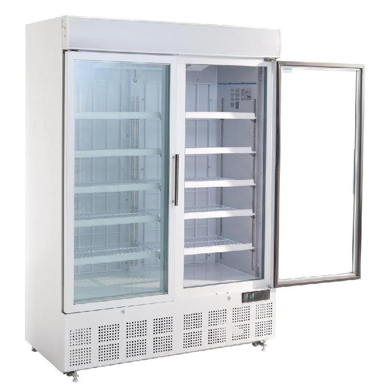 Vitrine réfrigérée négative 920 litres 2 portes avec bandeau lumineux_1