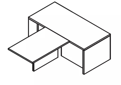 Bureau Exécutif design italien avec retour frontal So Terra_1