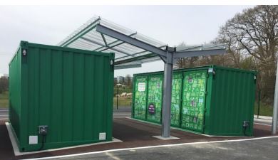 Conteneur de stockage en acier profilé entièrement soudé de 3 mm - recyclerie jouets, articles de sport et loisirs - portes standard ou latérales_1