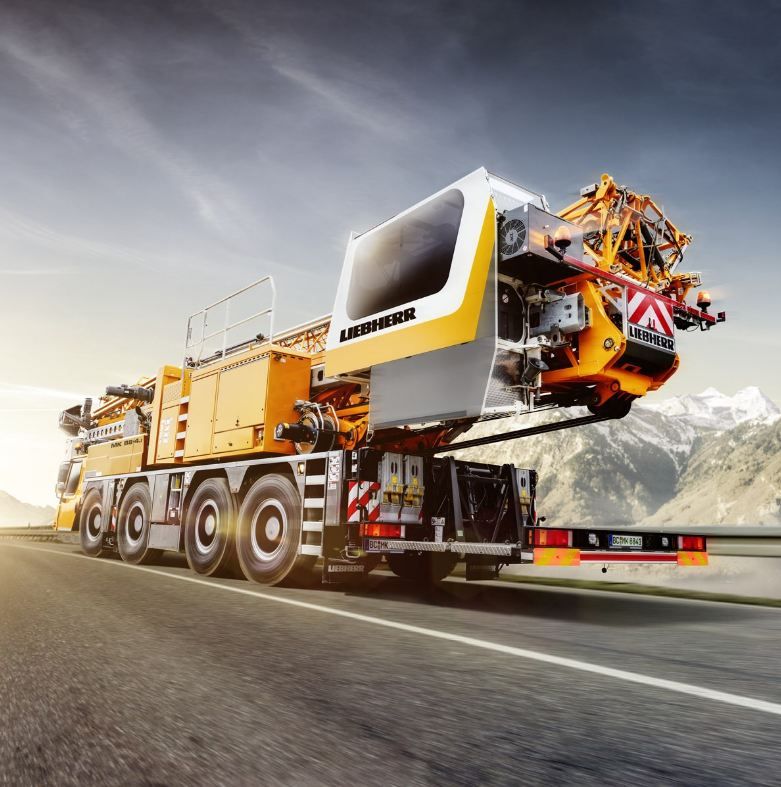 Mk 88-4.1 grues automotrices - Liebherr - capacité de levage max 8000 kg - portée max 45m - hauteur de crochet 59,10m_1