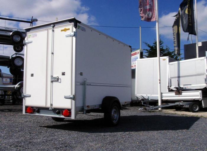 Remorque fourgon fermée - Humbaur 5192 Plywood - 1 essieu freiné - 1300 Kg PTC_1