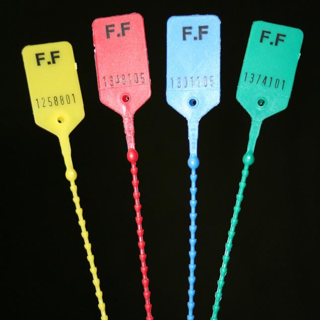 Scellé PP à tige crantée ronde - Longueur 215 mm - Tige Ø2.6 mm - Rouge_1