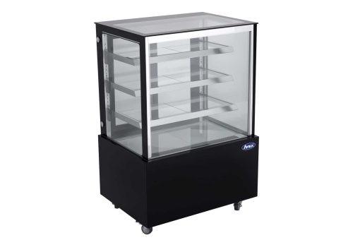 Vitrine réfrigérée droite noire 438 litres à 3 étagères WDG126HF Atosa_1
