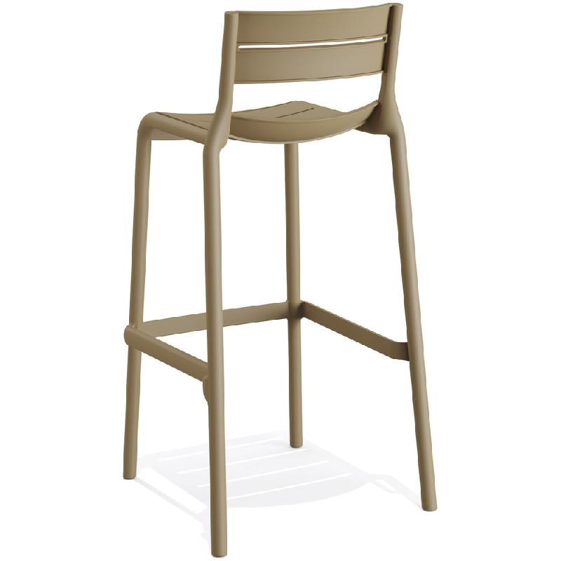 Calor - Tabouret de bar empilable en polypropylène Sable_1