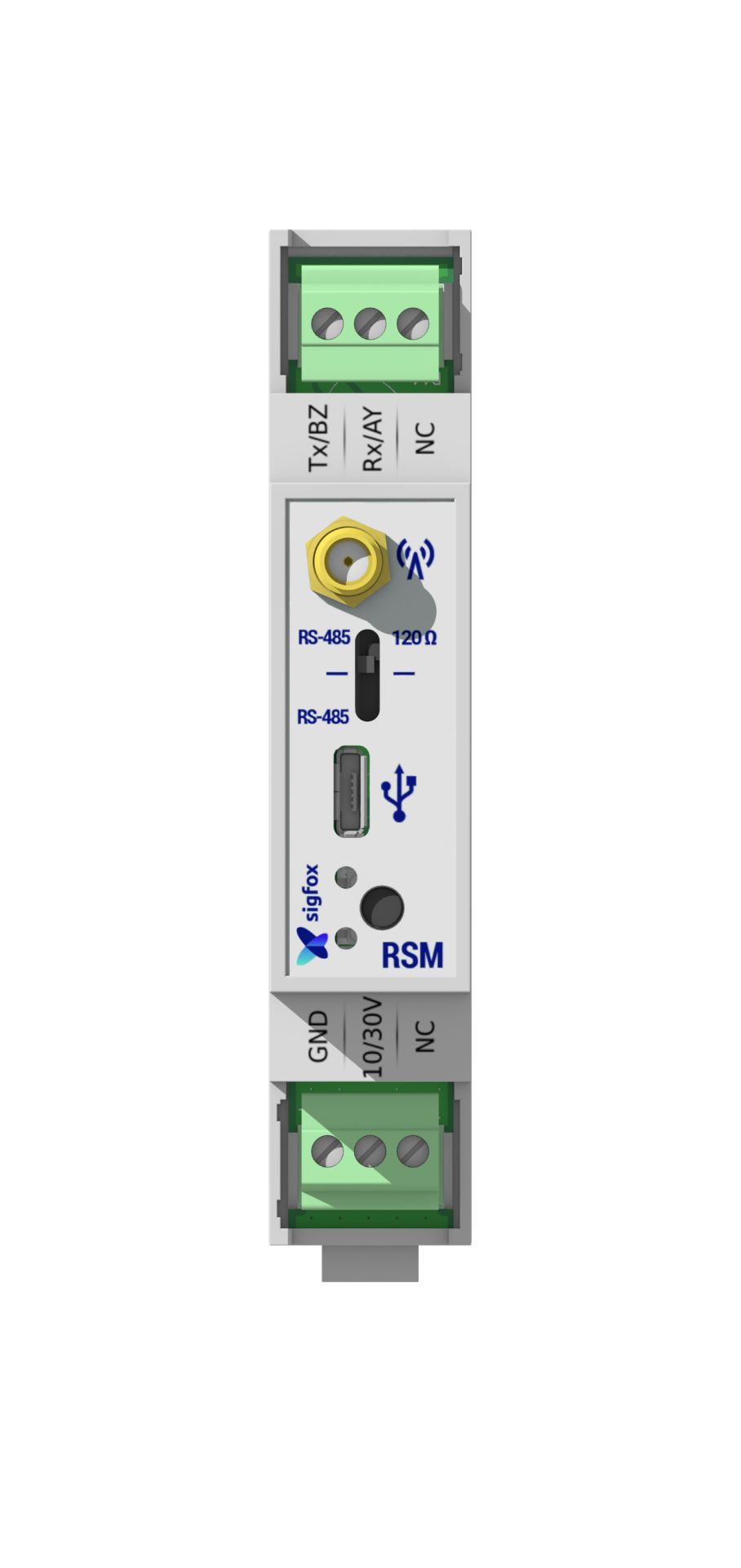 Modem radio ACW/SF8-DINRSM - Modbus maître - Sigfox - Boîtier Rail DIN - RS485_1