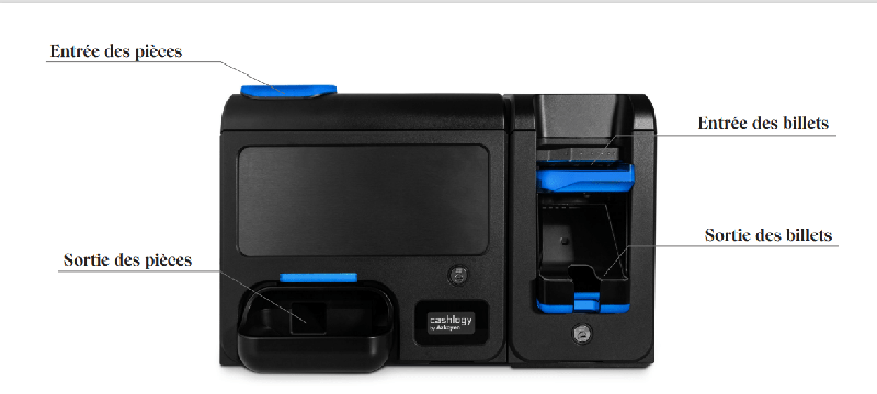 Monnayeur Automatique Cashlogy POS 2023 - Système d'encaissement et remboursement pour billets et pièces - Hygiène et Sécurité_1