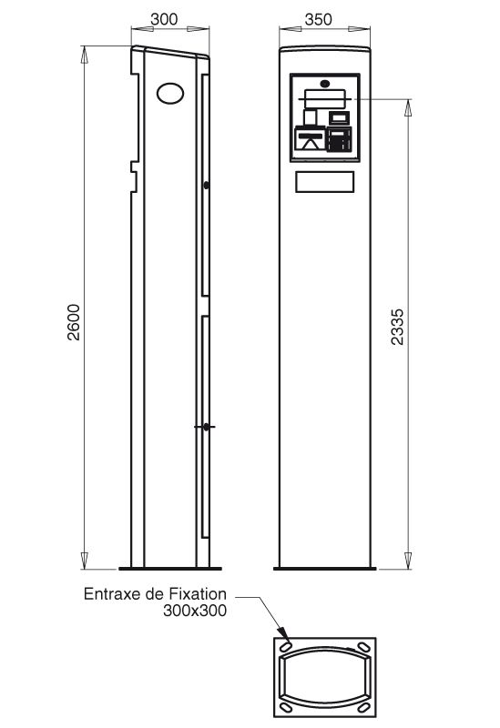 Tg 1029 a - borne de paiement parking - urbaflux - alimentation électrique 230v_1
