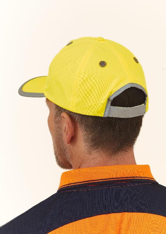 Casquette de protection 5 panneaux - Réf: YTFC100 - Coquille amovible en polycarbonate - Norme EN812_1