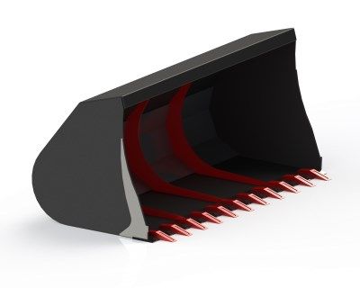 Seau - godets de déversement et grands volumes - Dalmasso - excavation de terre avec dents interchangeables_1