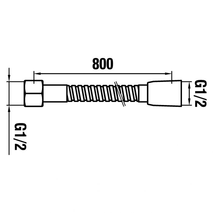Wi105653100000 - Flexible métallique 1/2