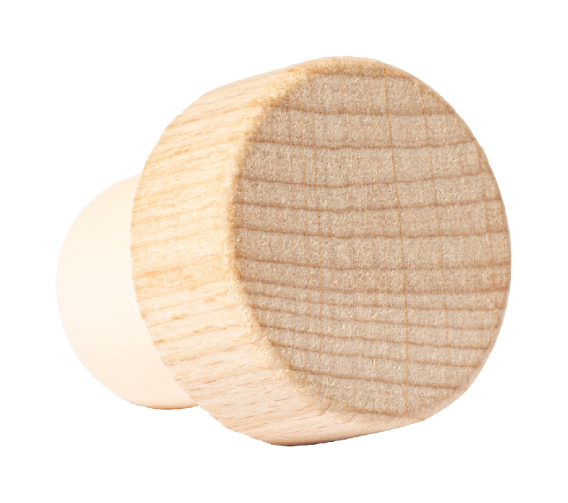 Bouchon de bouteille de vin en bois - couleur naturelle - 10g_1