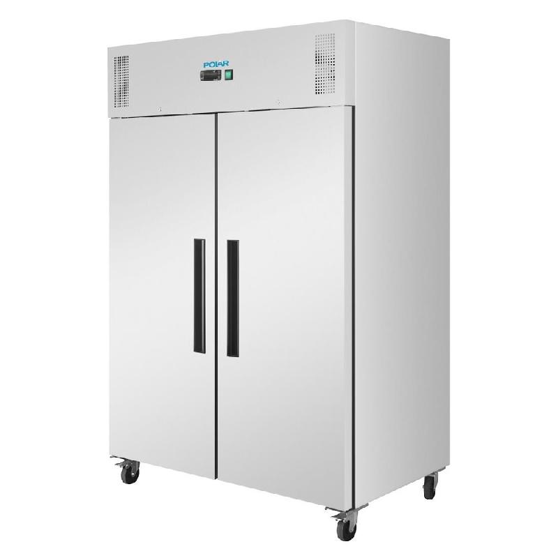 Armoire réfrigérée positive inox - 2 portes - série G 1200L - Polar - PG594_1